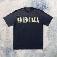 バレンシアガ半袖Tシャツ偽物コットン製ダメージ加工マップ