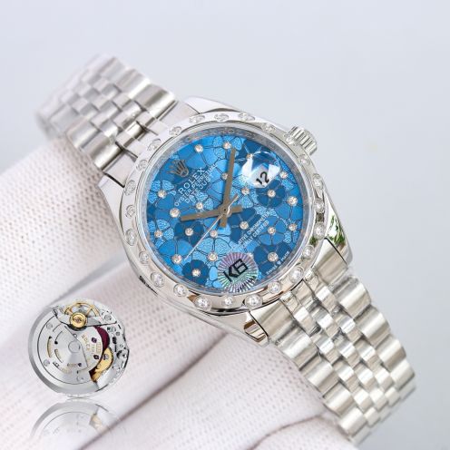 ロレックス腕時計偽物人気物ビジネスカレンダーメンズファッションライトブルー