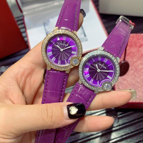  カルティエ腕時計スーパーコピー人気物ビジネスファッションプレゼントベルトパープルおしゃれ