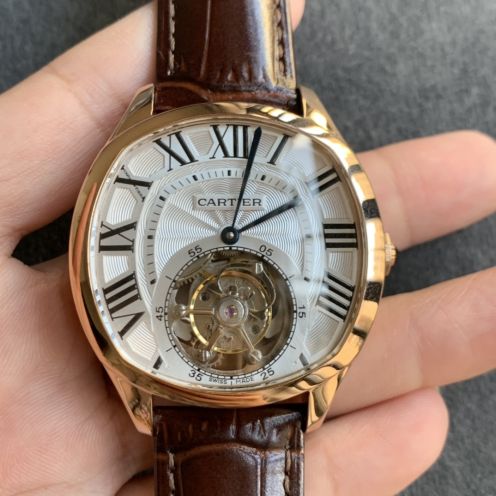カルティエ腕時計スーパーコピー人気物ビジネスファッションプレゼントベルトブラウン