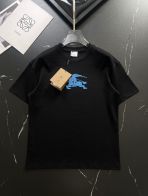 バーバリー半袖Tシャツコピーコットン製人気物柔らかい軽い花柄ブラックファッション