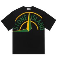 STONE ISLANDストーンアイランドｔシャツ偽物 半袖Tシャツ シンプル 100％綿 ブラック