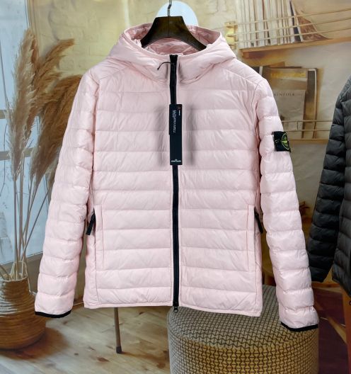 ストーンアイランドダウンジャケット偽物 軽くて暖かく快適で上品 23年最新　4色 ピンク