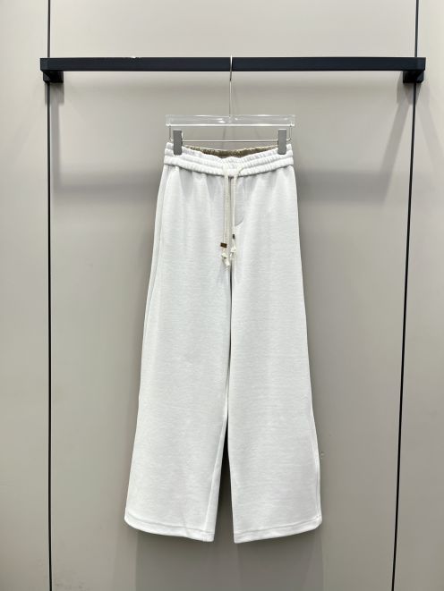 ファッションウールのズボンディオールスーパーコピー 伸縮性のある オフホワイト