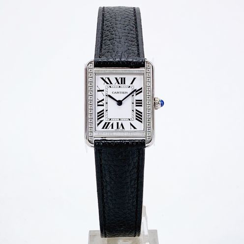 カルティエ 腕時計 イメージコピー ワッチ カルティエ メンズ レザーバンド ブラック