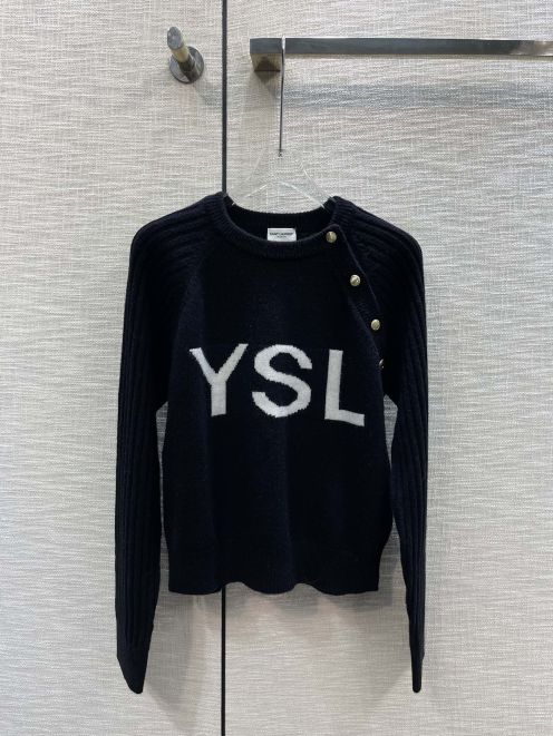 YSL イヴサンローラントトップス偽物 シャツ 秋冬トップス 温かい シンプル コットン 3色 ブラック