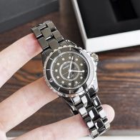 CHANEL時計ｎ級品72 優雅 レディース専用 薄いワッチ プレゼント 新商品 ダイヤモンド ブラック