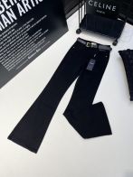 YSLルイヴィトン メイドインusa激安通販 サンローランジーンズズボン 秋冬新品 ファッション ブラック 