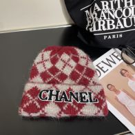 CHANELシャネルキャップコピー 羊毛 ニット帽 柔らかい ファッション 暖かい レッド