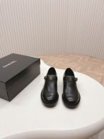 CHANELシャネルの靴Ｎ級品 レザー ファッション ローファーシンプル 厚い靴底 歩きやすい ブラック