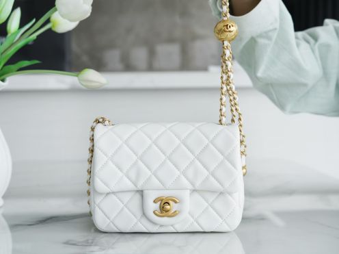 chanel シャネルエコバッグコピー  ショルダーバッグ チェーンバッグ レディース ホワイト