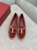 FERRAGAMOアウトレット価格 財布激安通販 春夏シューズ レディース 高さ1.5㎝ レッド