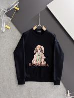 バレンシアガ口コミｎ級品 シンプル 柔らかい トップス シャツ 長袖 純綿 犬プリント ブラック 