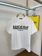 バレンシアガ カバス見分け方コピー BALENCIAGA 短袖 Ｔシャツ 柔らかい 純綿シャツ 男女兼用 2色 ブラック ホワイト