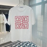 ジバンシィ2024新作コピー半袖Tシャツコットンホワイト柔らかい軽い花柄ファッション