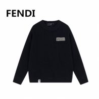 FENDIフェンディロゴコピー ゆったり長袖セーター 純綿 シンプル 暖かい ブラック