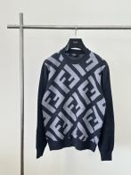 フェンディスウェットスーパーコピー長袖シャツ セーター シンプル FFパターン 柔らかい 快適 ブラック