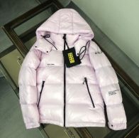 モンクレールはもう古い激安通販 ダウンジャケット 暖かい 冬服 軽量 フード付き 両面兼用 ピンク