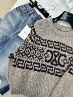 最安値人気セリーヌスウェットコピー トナカイ刺繍セーター100%のウール 	
