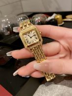 カルティエ 腕時計 口コミコピー お金持ち キラキラ ダイヤモンド飾り ステンレス鋼 ワッチ ゴールド