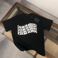 有名人の愛用品tシャツ ルイヴィトン偽物ラウンドネック半袖Tシャツ