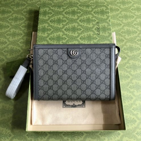 グッチGUCCI限定スーパーコピーバッグダックグレーレザー高級手持ちバッグ