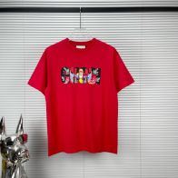 グッチスーパーコピー半袖Tシャツコットンレッド柔らかい花柄