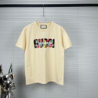 グッチGUCCI限定スーパーコピー半袖Tシャツコットンベージュ柔らかい花柄