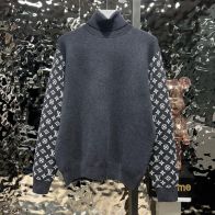ルイヴィトン ミッキー tシャツｎ級品トップス ファッション 暖かい セーター 純綿 グレイ