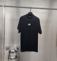 バレンシアガトップス偽物 Tシャツ 短袖 通気性いい 運動 シンプル ゆったり 男女兼用 ブラック