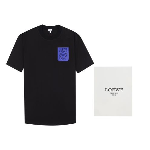 ロエベn級品スーパーコピー半袖Tシャツコットンブラック柔らかい高級花柄