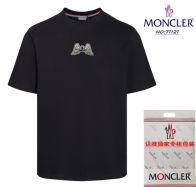 モンクレールMONCLER限定スーパーコピー半袖Tシャツコットンブラック柔らかい高級