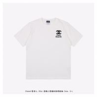 シャネル2024新作スーパーコピー半袖Tシャツコットンホワイト柔らかい高級花柄