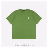 シャネルスーパーコピー半袖Tシャツコットングリーン柔らかい高級花柄