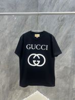 グッチGUCCI限定スーパーコピー半袖Tシャツコットンブラック柔らかい高級