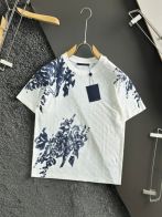 ルイヴィトン n級品 スーパーコピー 半袖 Tシャツ コットン ホワイト 柔らかい 高級 花柄