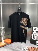 バーバリー BURBERRY限定 スーパーコピー 半袖 Tシャツ コットン ブラック 柔らかい 高級 花柄