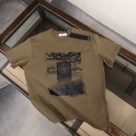 ストーンアイランド 偽物 スーパーコピー 半袖 Tシャツ コットン コーヒー色 柔らかい 軽量 花柄