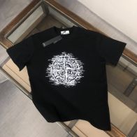 ストーンアイランド 2024新作 スーパーコピー 半袖 Tシャツ コットン ブラック 柔らかい 軽量 花柄