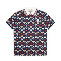 オシャレにお得100%新品グッチ人気tシャツ偽物 フルプリントのハート模様入りロゴ