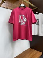 ディオール 激安通販 スーパーコピー 半袖 Tシャツ コットン レッド 柔らかい 高級 花柄