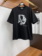 ディオール 定番人気物 スーパーコピー 半袖 Tシャツ コットン ブラック 柔らかい 高級 花柄