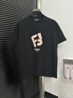 フェンディ 激安通販 スーパーコピー 半袖 Tシャツ コットン ブラック 柔らかい 高級 花柄