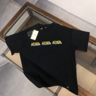 フェンディ n級品 スーパーコピー 半袖 Tシャツ コットン ブラック 柔らかい 高級 花柄