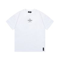 フェンディ FENDI限定 スーパーコピー 半袖 Tシャツ コットン ホワイト 柔らかい ポロシャツ 花柄