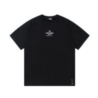 フェンディ 激安通販 スーパーコピー 半袖 Tシャツ コットン ブラック 柔らかい ポロシャツ 花柄