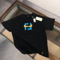 フェンディ 激安通販 スーパーコピー 半袖 Tシャツ コットン ブラック 柔らかい 高級 花柄