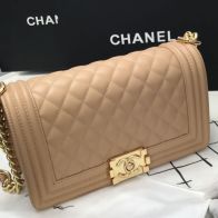 シャネル CHANEL限定 スーパーコピー バッグ レザー カーキ 軽量 チェーンバッグ 人気