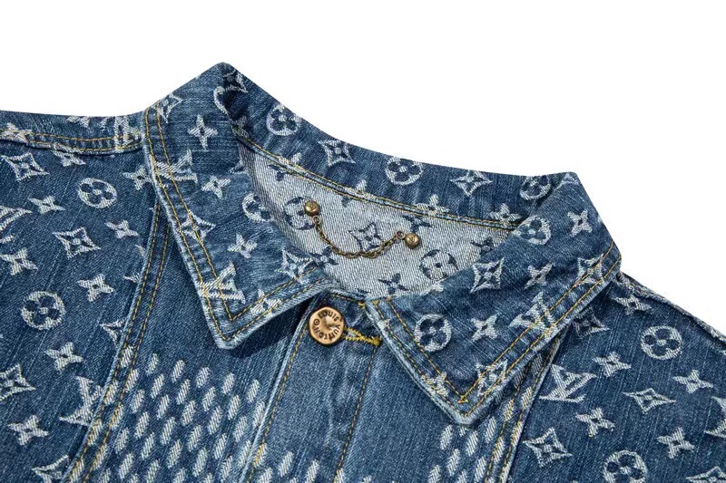 ルイ・ヴィトンジャケットスーパーコピー 肖戦のおそろい品 デニム 贅沢なファッションジャケットH239_7