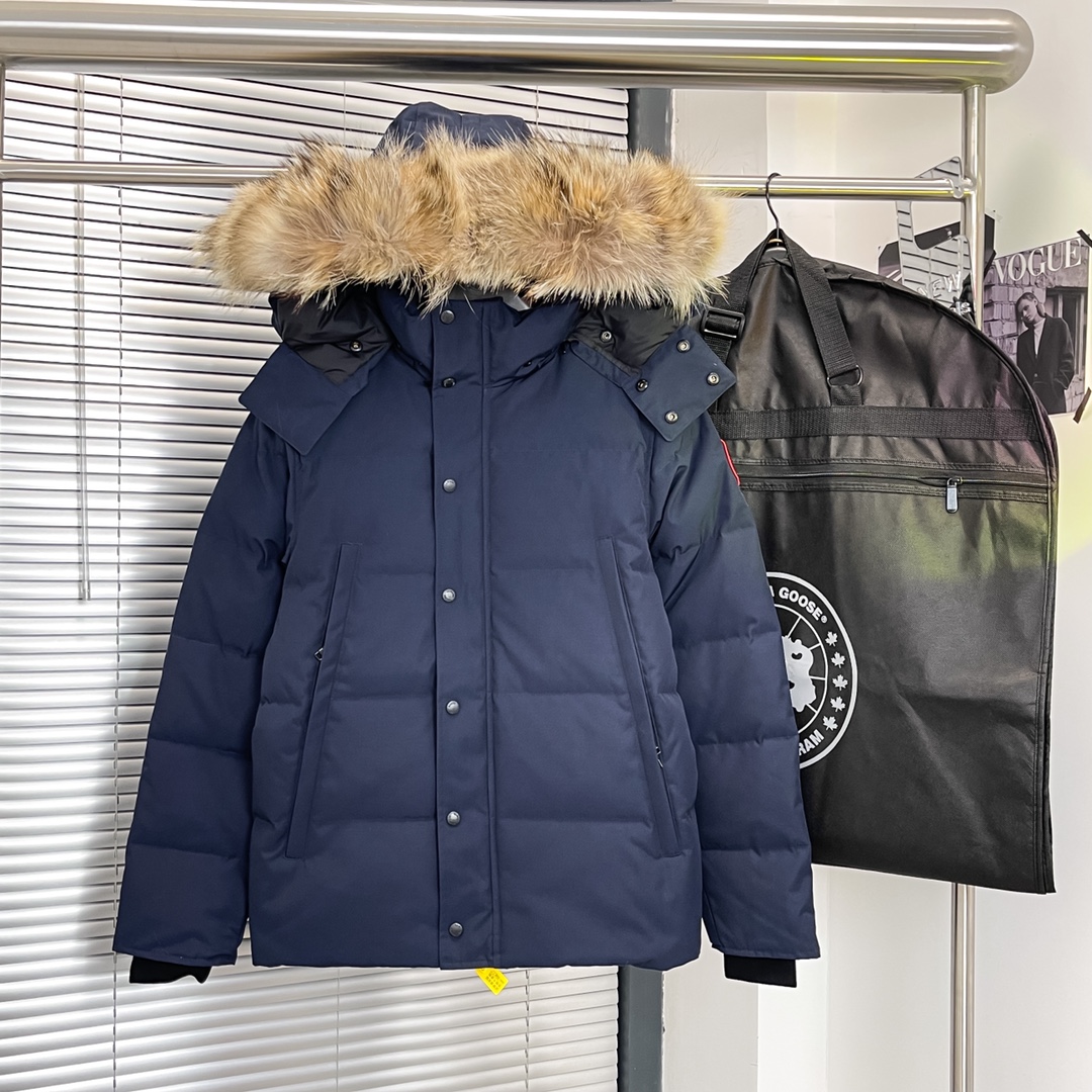 カナダグース軽量ダウンコート高級 ファッションダウンジャケット冬物人気ブランドブラック_1